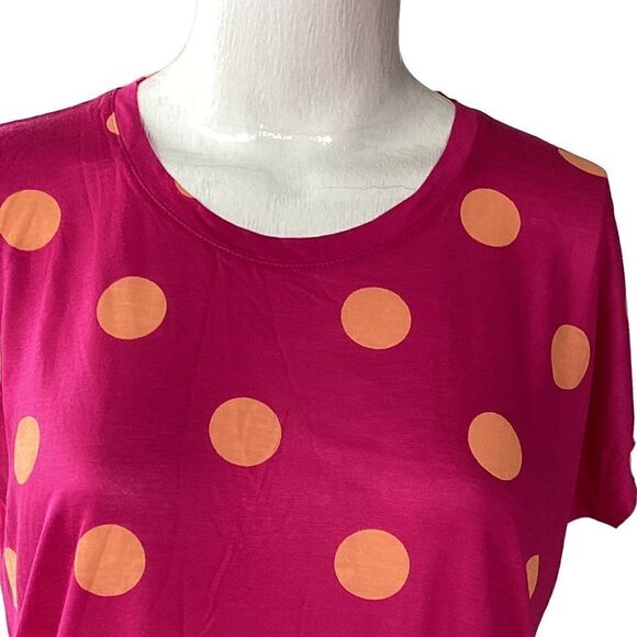 JCP polka dot top medium/small.  0624 - Picture 5 of 8